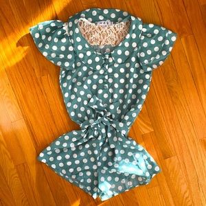 Cute Polka dot Romper